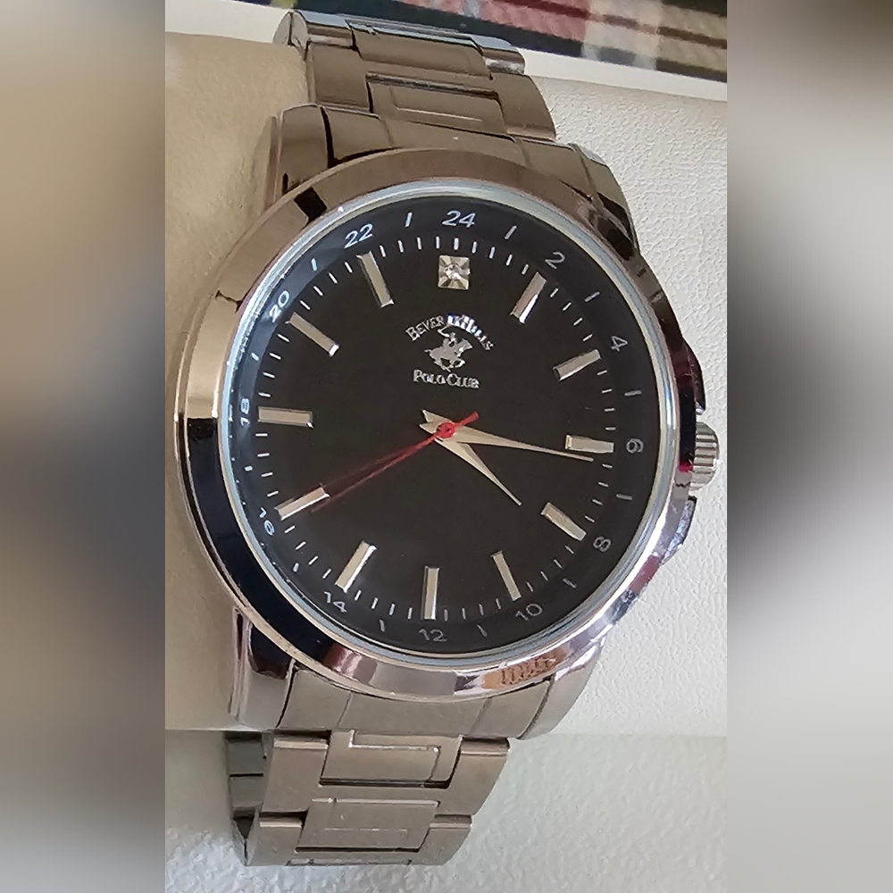 Beverly Hills polo club Men's watch New Battery